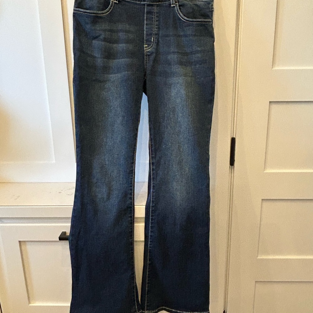 Betabrand Signature Mid-Rise Jeans, Bootcut, Roma Wash, Large, 33” length